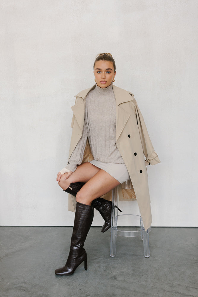 Oaklie Trench Coat - Beige