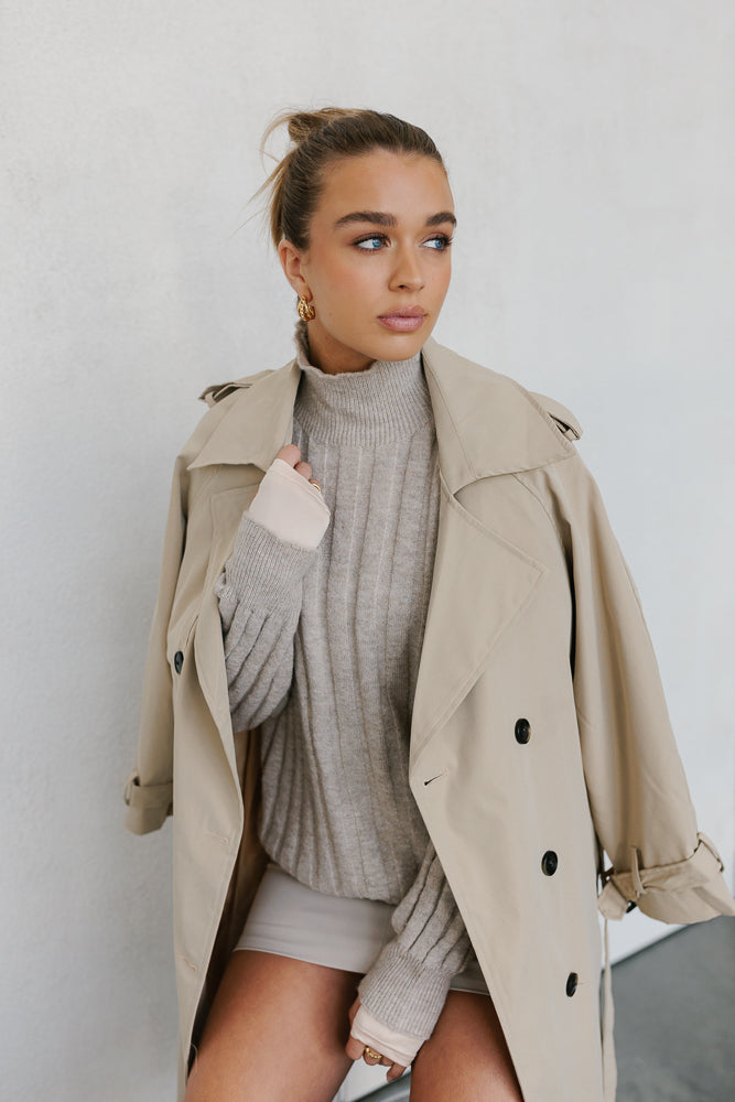 Oaklie Trench Coat - Beige