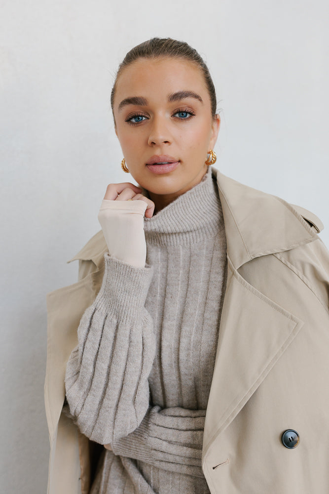 Remi Knit Beige Marle
