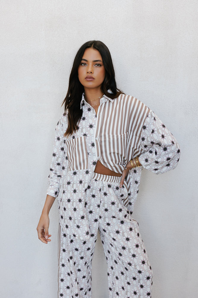 Aviary Pant Sable Print