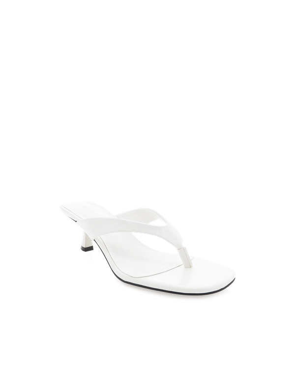 Neisha Stiletto Thong - White Shine