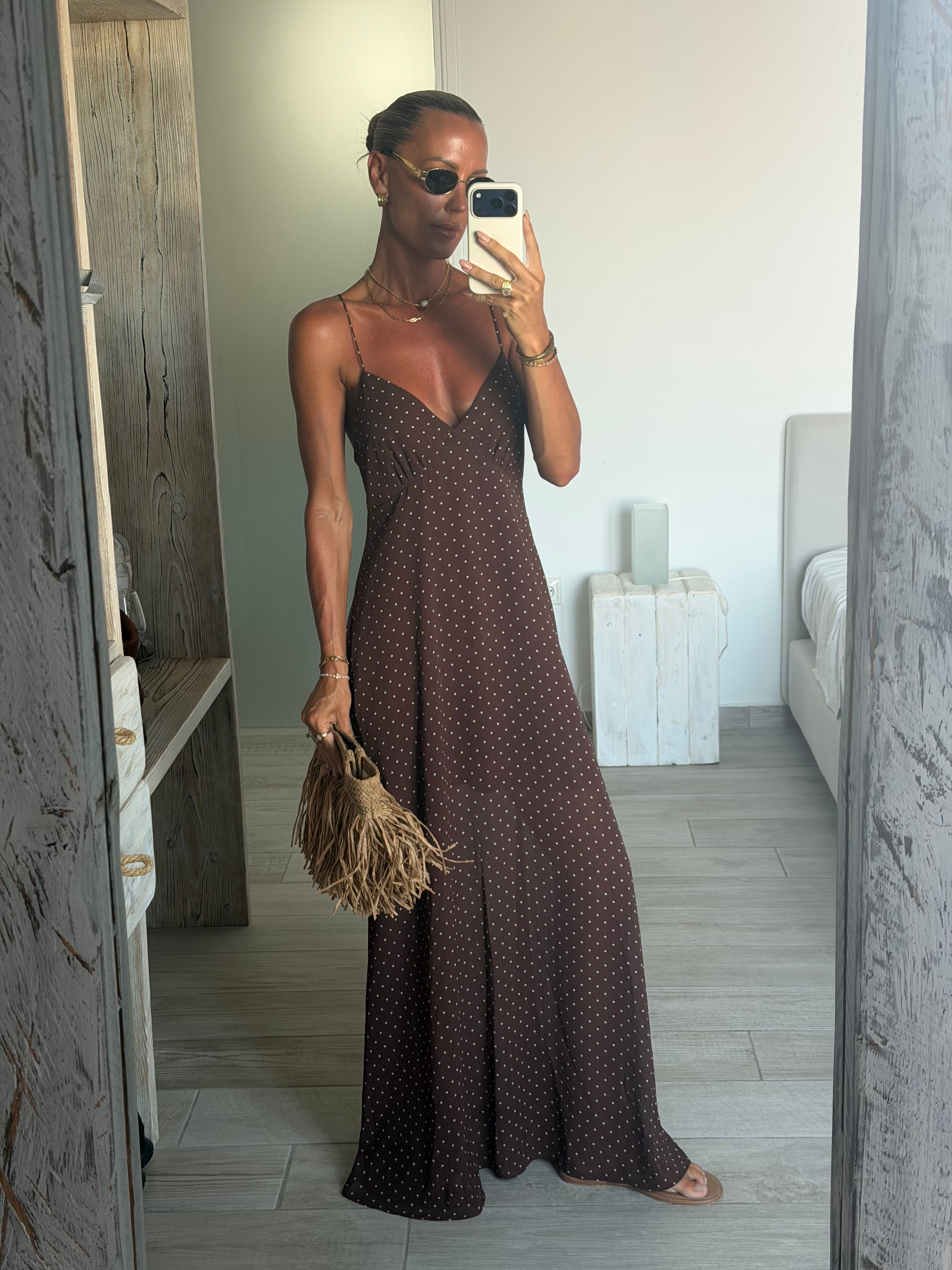 Chloe Maxi Dress Polka Dot