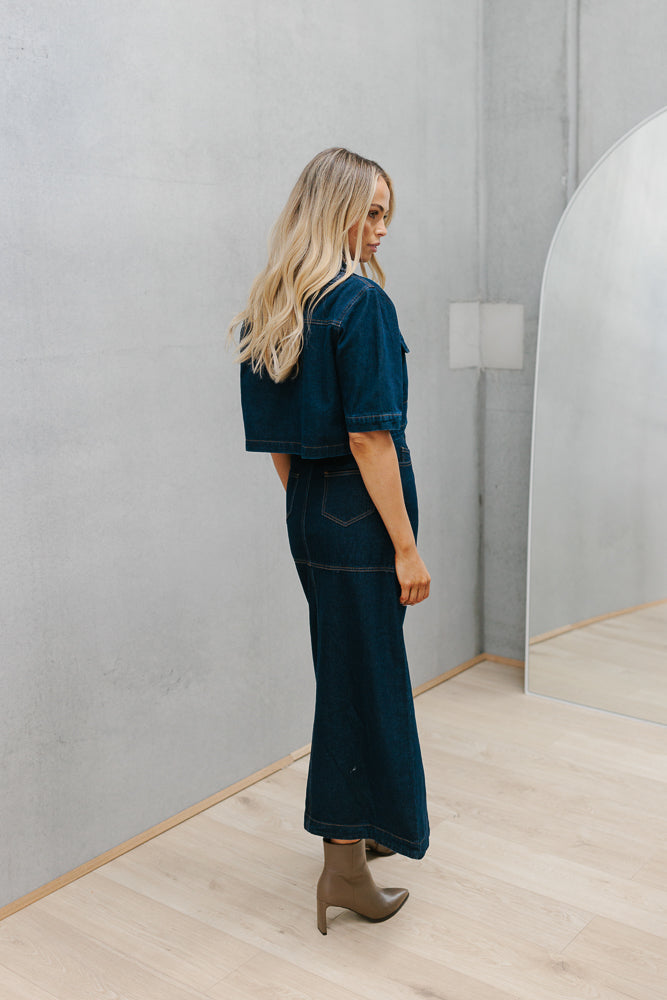 Hayden Skirt Indigo Denim