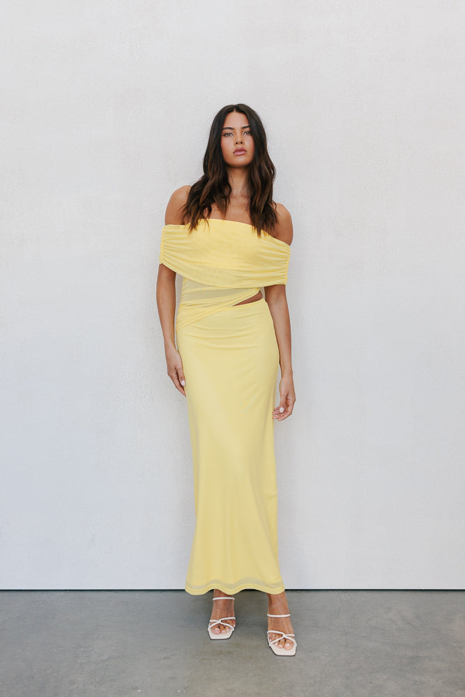 Fiora Maxi Dress - Canary Yellow