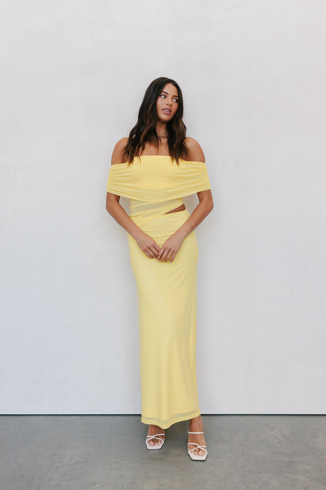 Fiora Maxi Dress - Canary Yellow