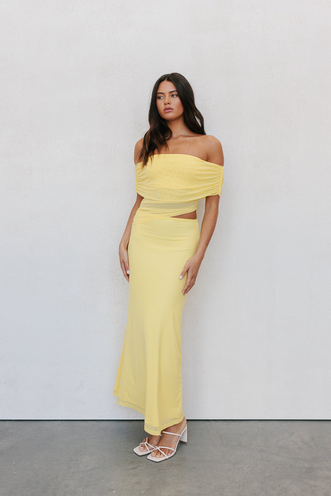 Fiora Maxi Dress - Canary Yellow