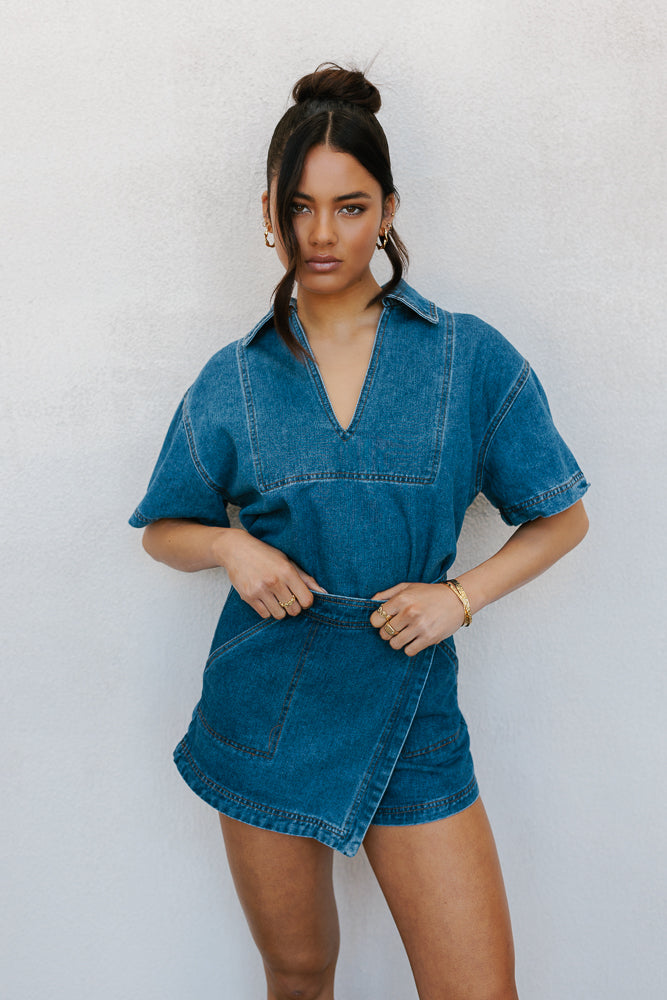 Xesse Top Blue Denim