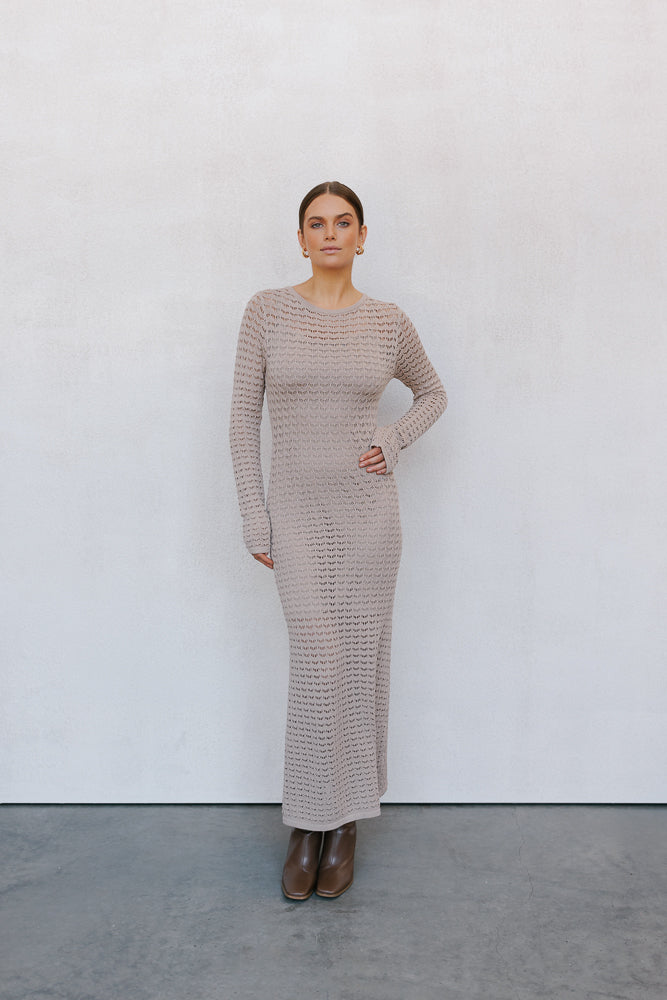 Jayla Maxi Dress - Beige