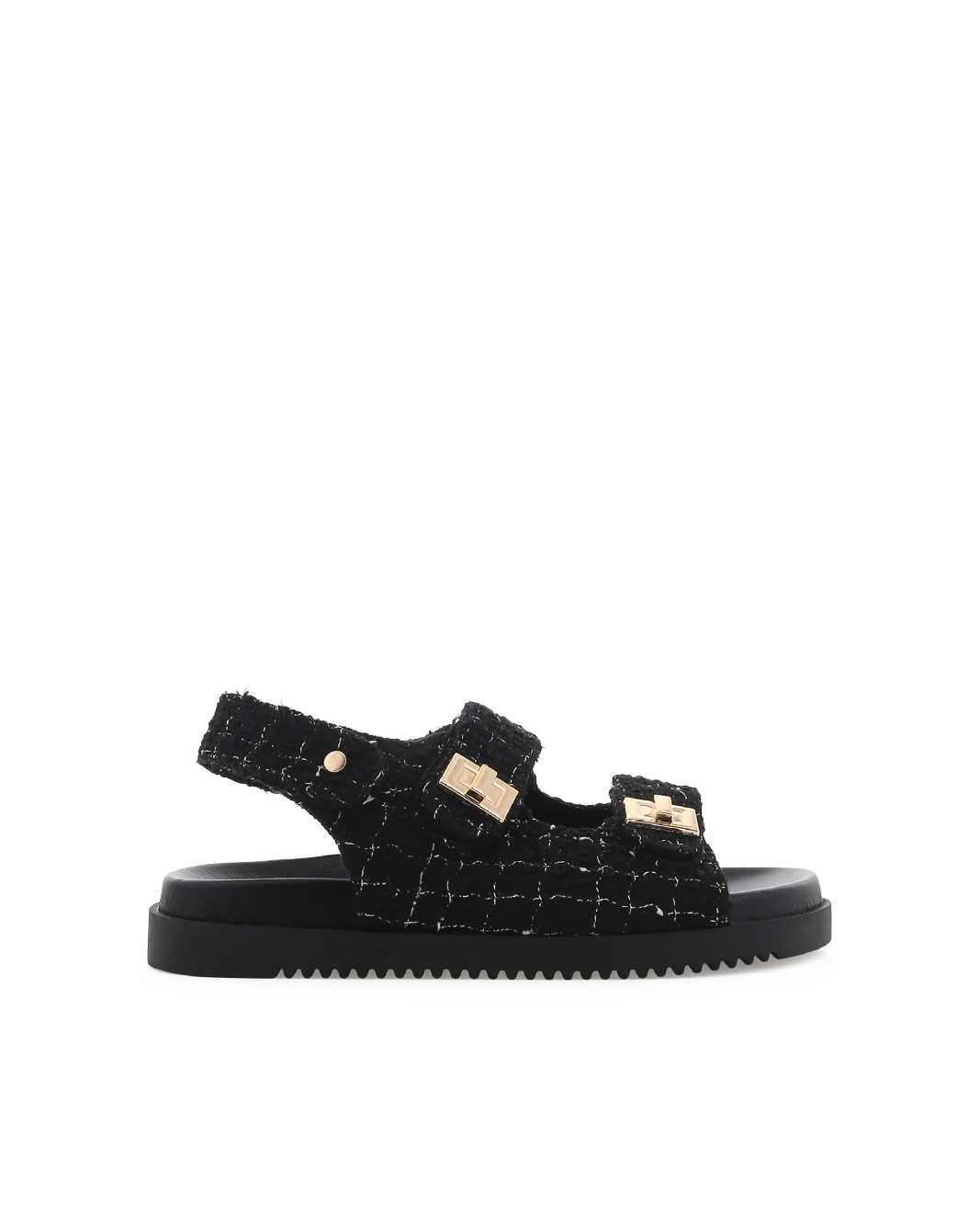 Lillian Sandals Black Boucle