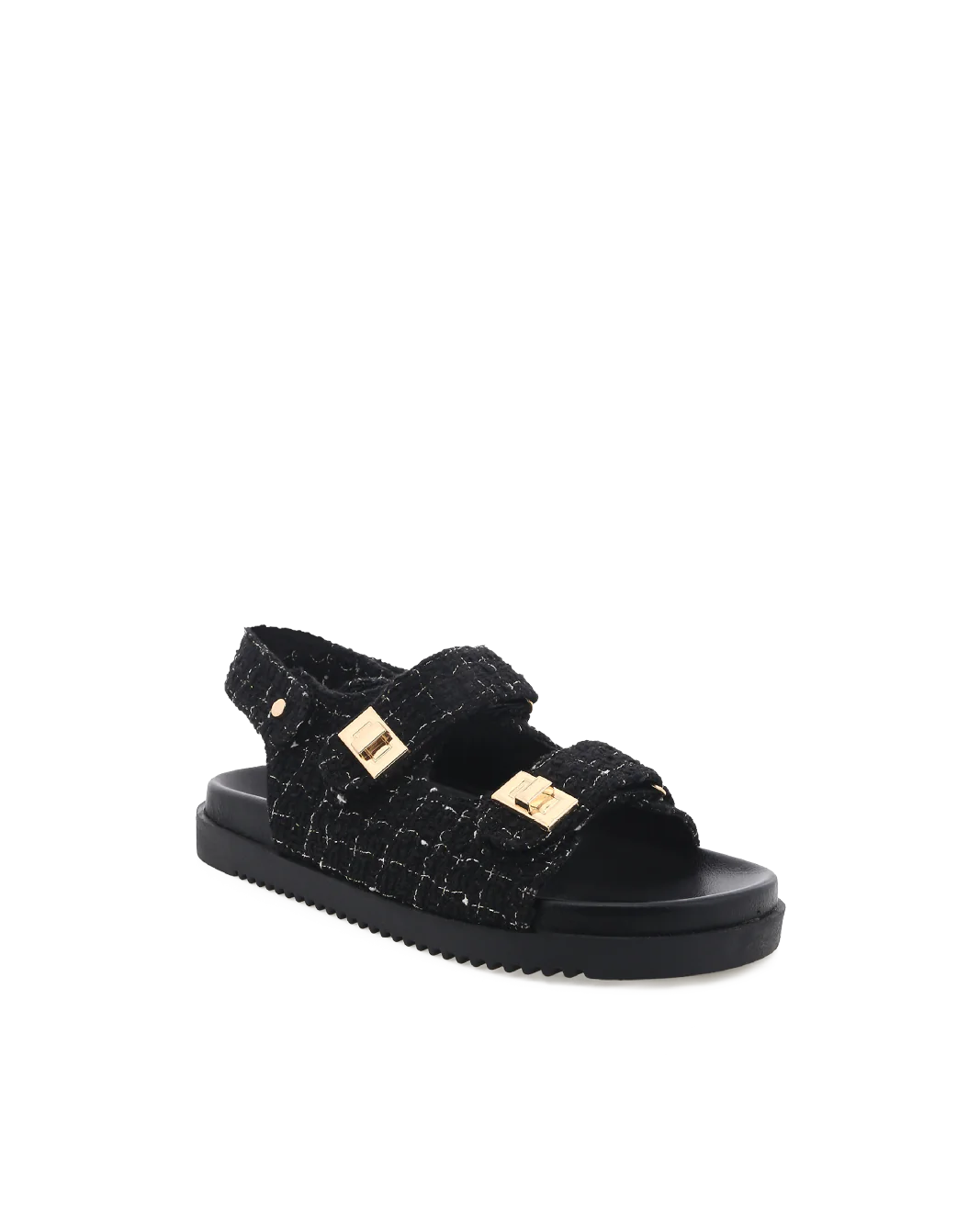 Lillian Sandals Black Boucle