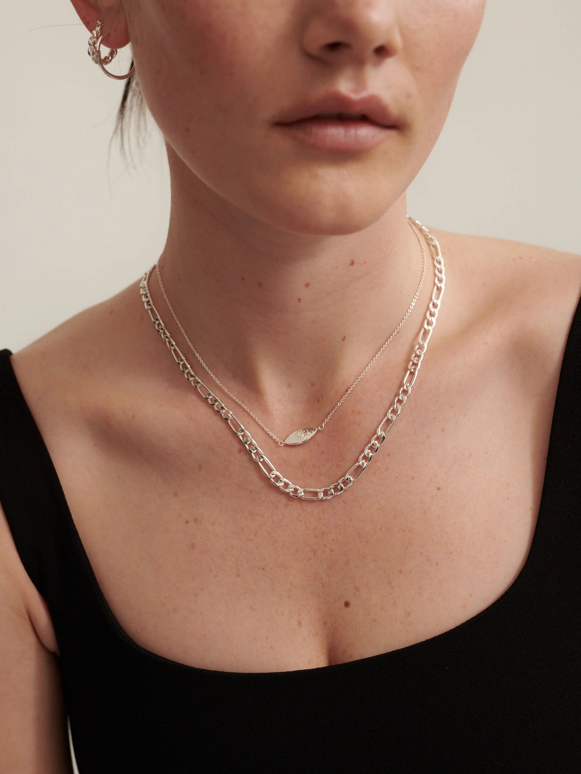 Ayin Necklace Silver