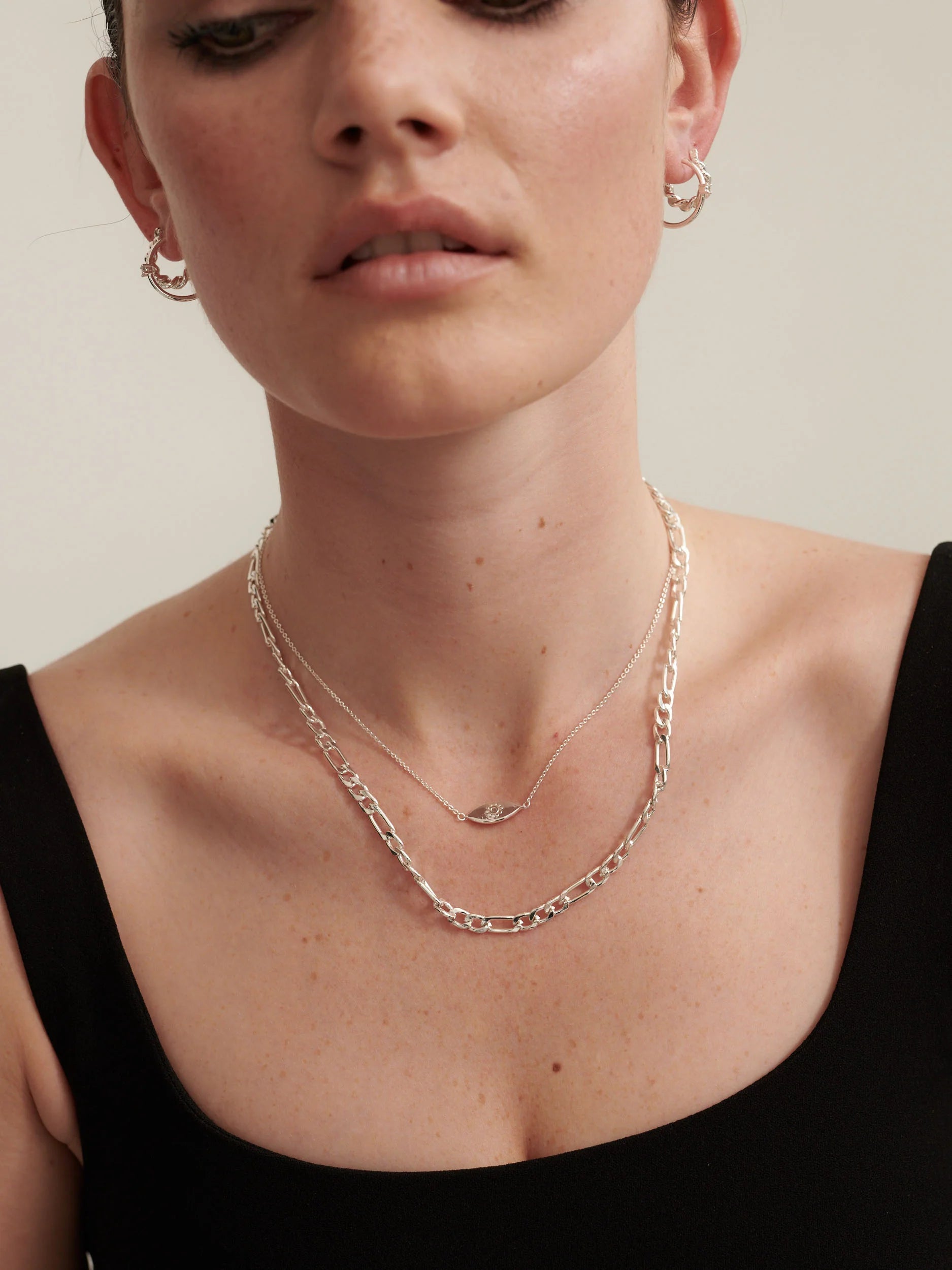 Ayin Necklace Silver