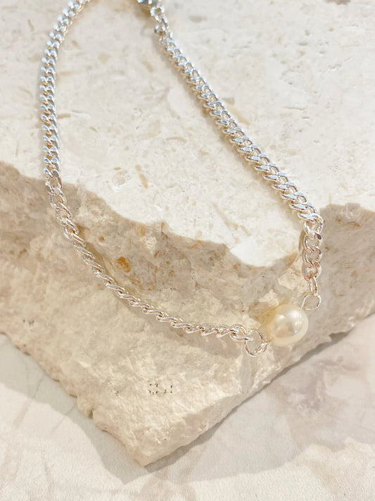 Rhoda Pearl Bracelet - Silver