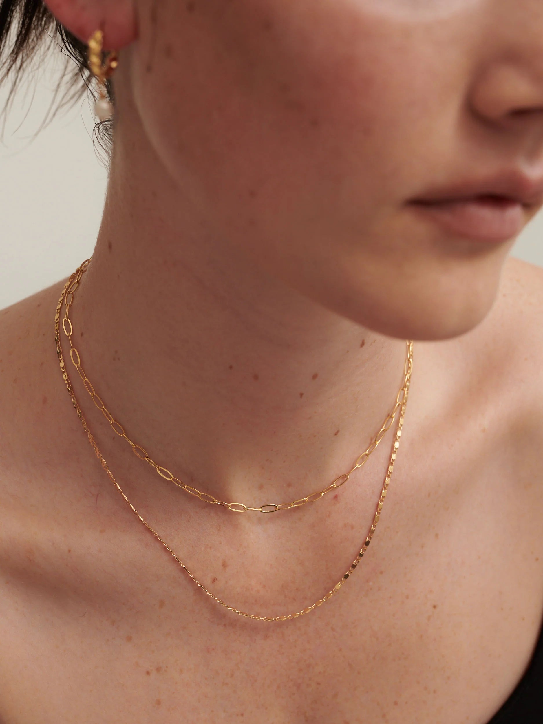 Luna Layered Necklace Gold