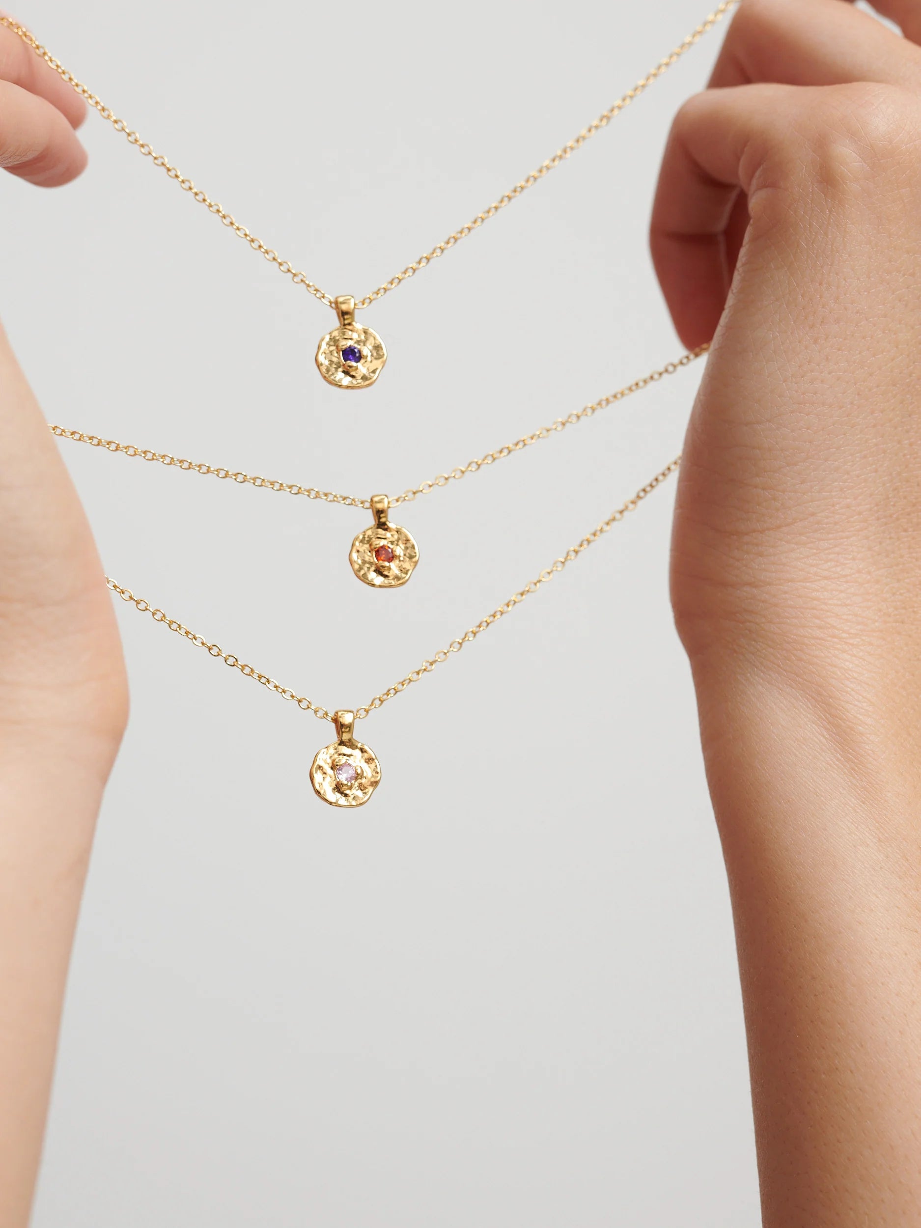 Birthstone Necklace Gold