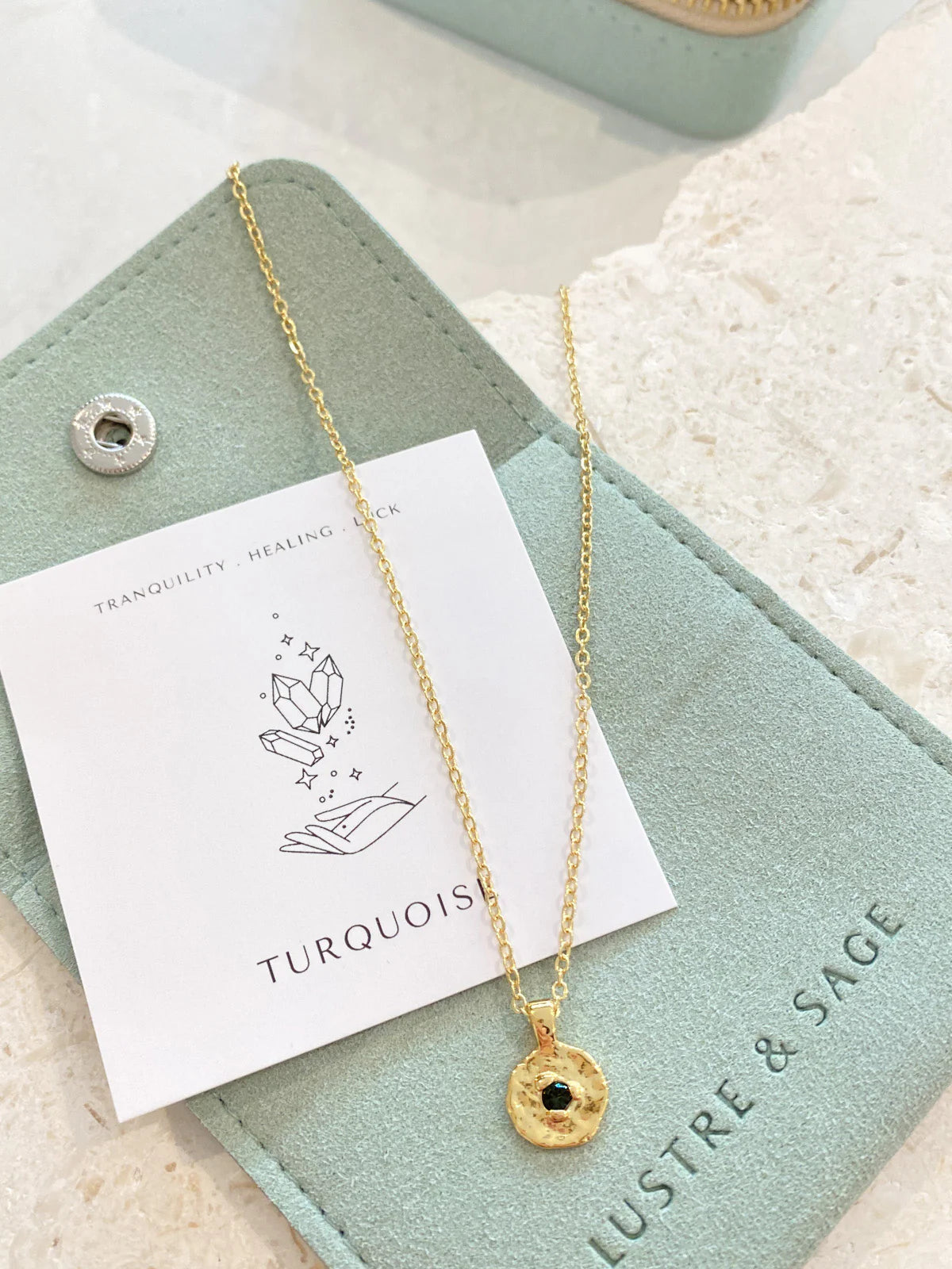 Birthstone Necklace Gold