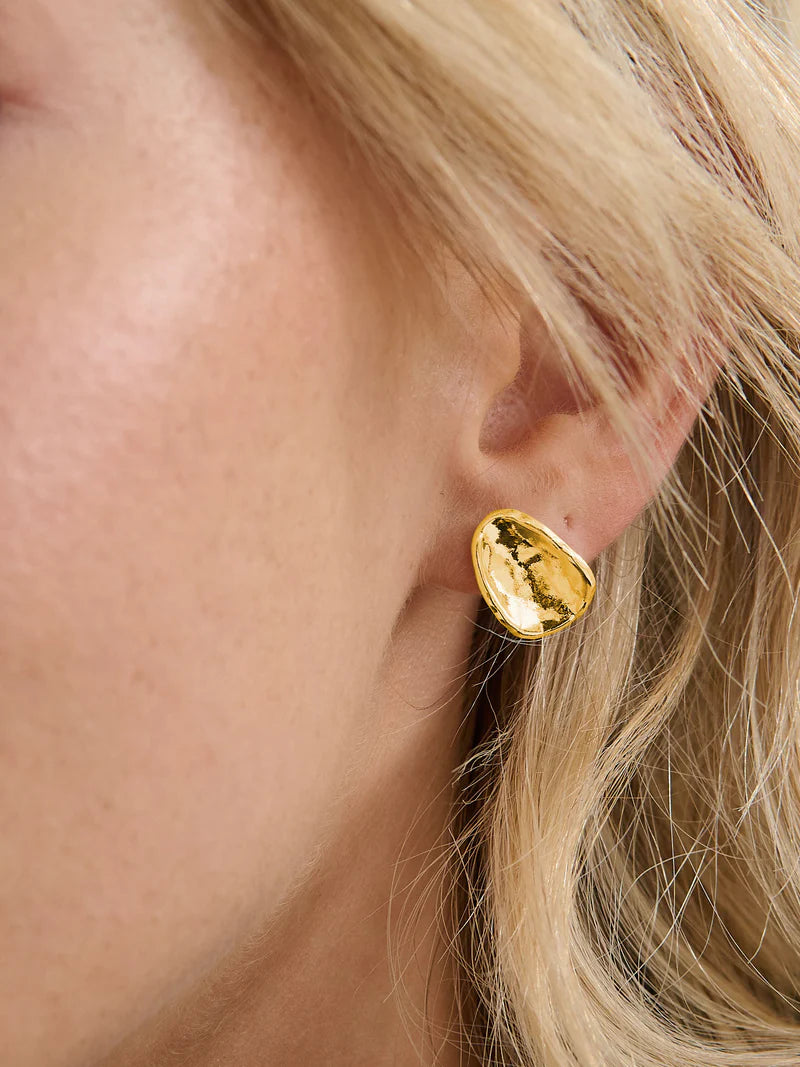 Genny Stud Earrings - Gold
