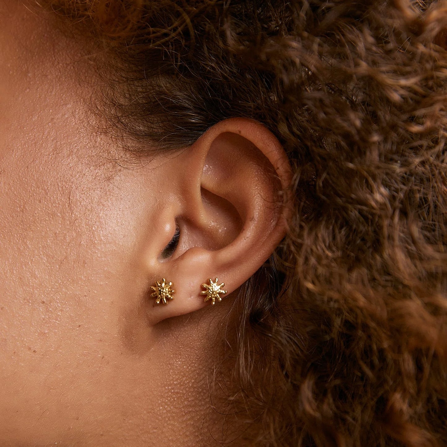 Magnolia Small Earrings - Gold