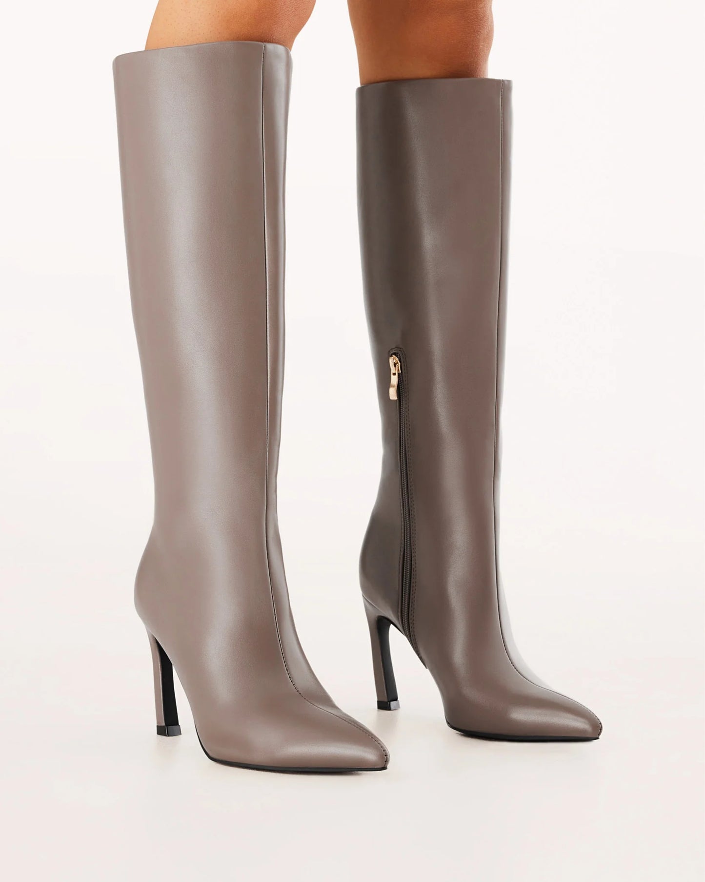 Mirabella Knee High Boots - Slate Grey