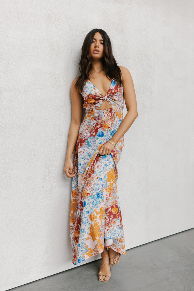 Quaint Maxi Dress Bloom Floral Print