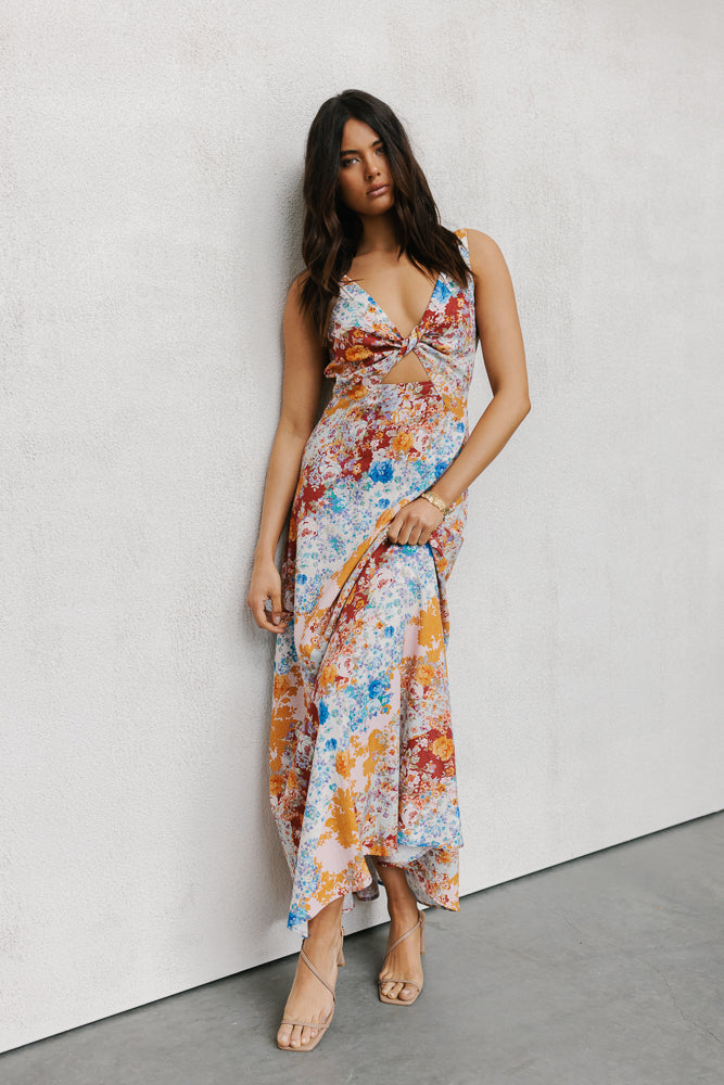 Quaint Maxi Dress Bloom Floral Print