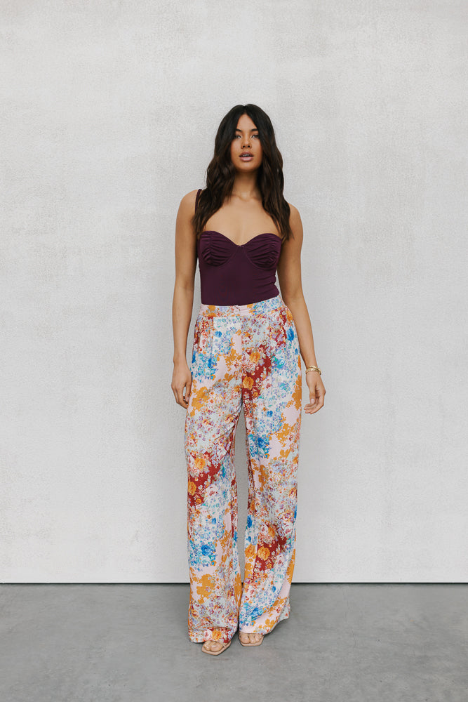 Pip Bodysuit - Plum Mesh