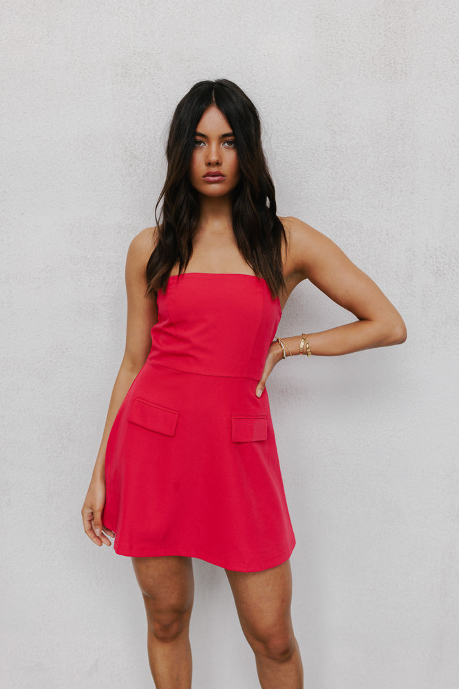 Annalise Mini Dress - Red