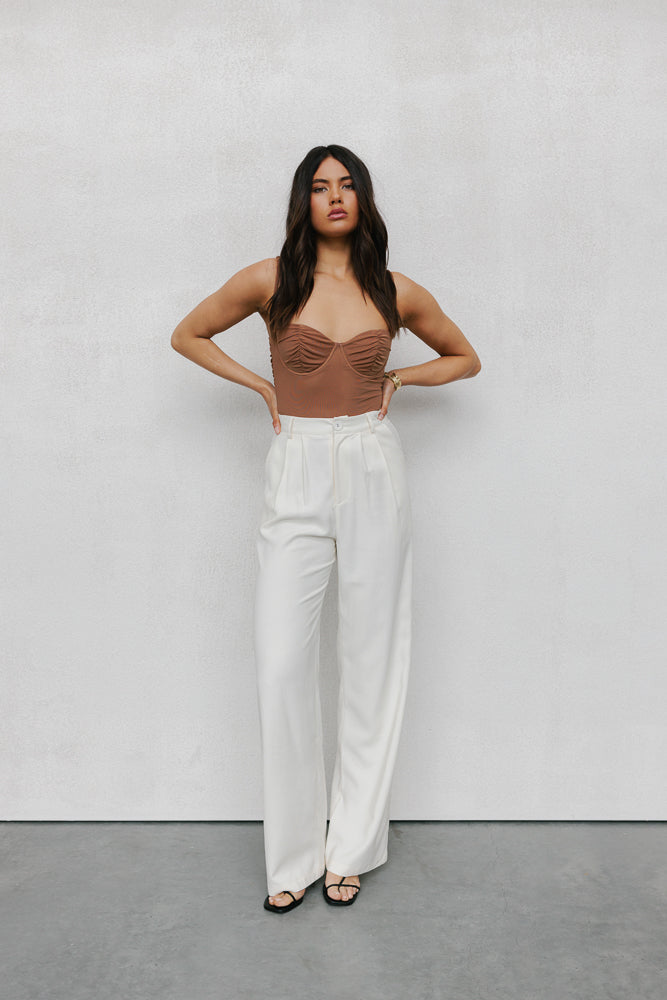 Pip Bodysuit Caramel