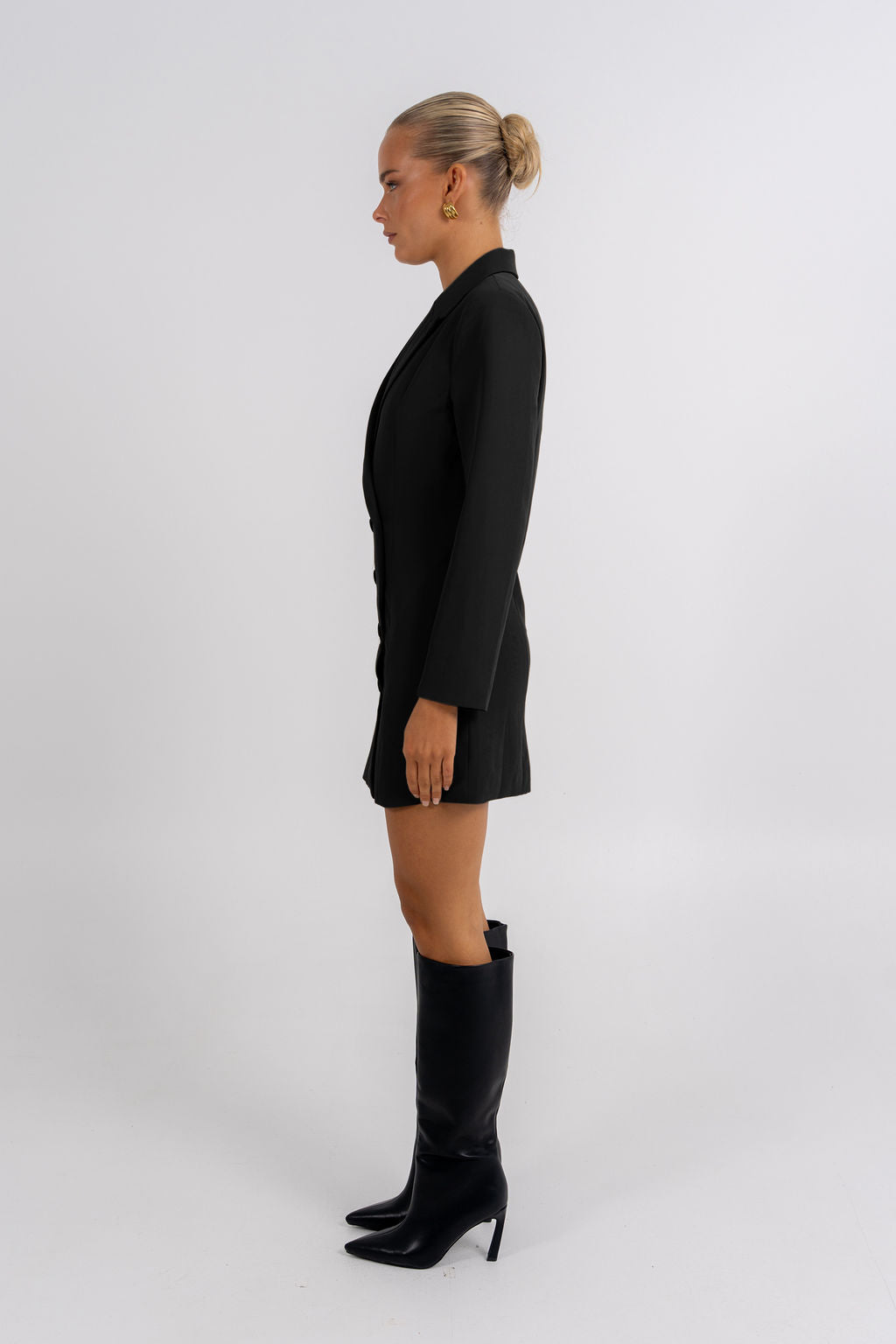 Cassie Blazer Dress Black