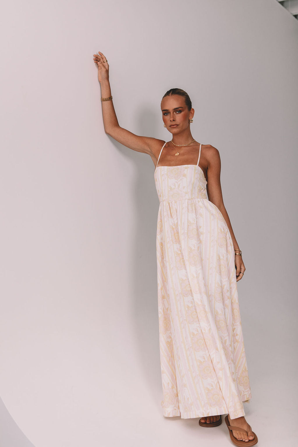 Izrah Dress Lemon Floral