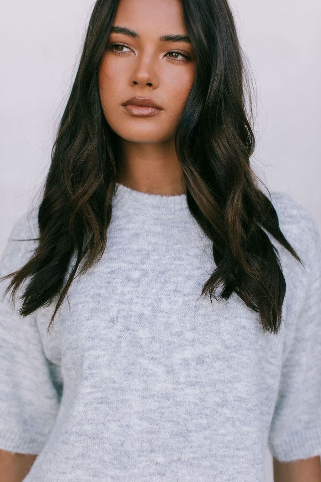 North Knit Top - Grey Marle