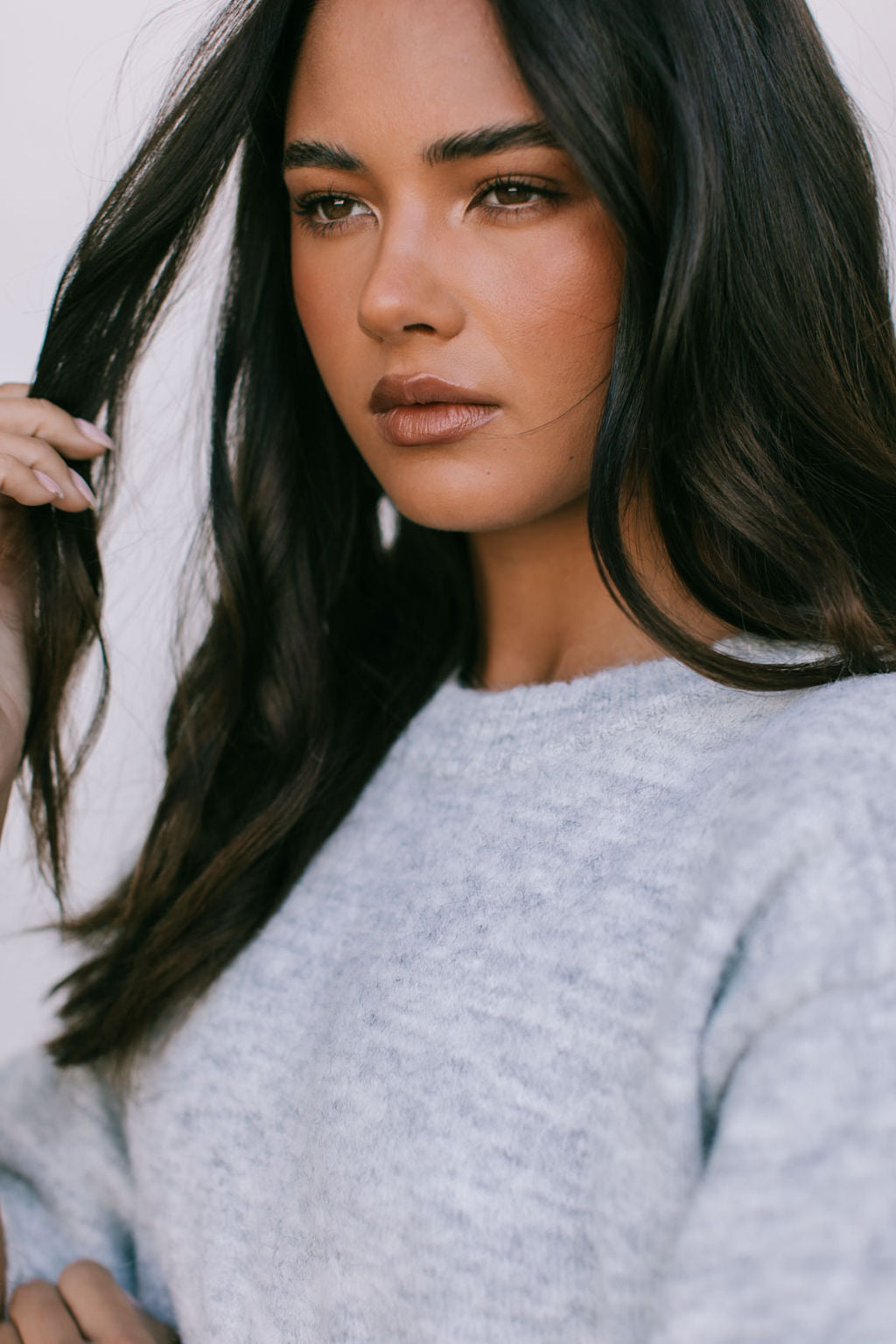 North Knit Top - Grey Marle