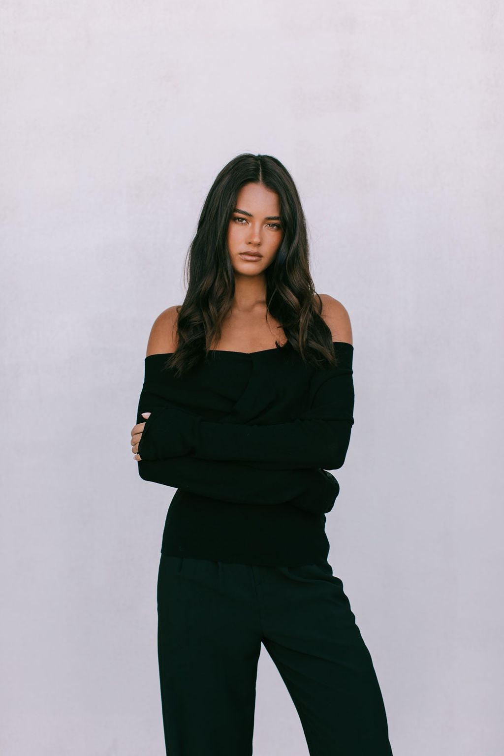Nima Long Sleeve Top Black