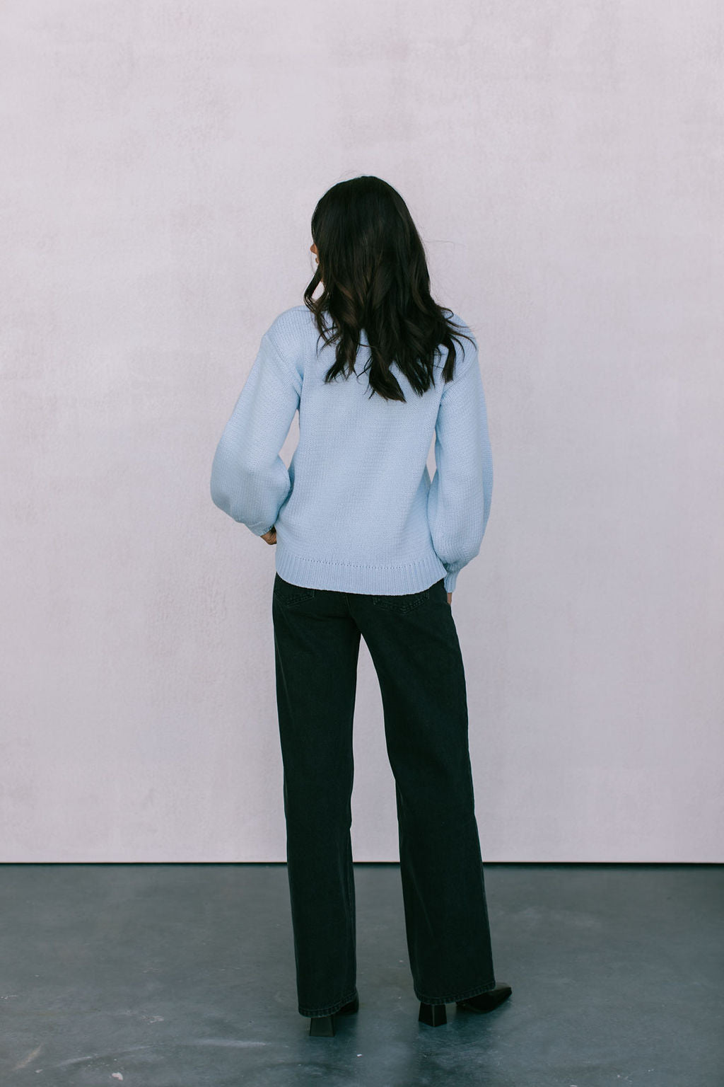 Matteo Knit Jumper - Ice Blue