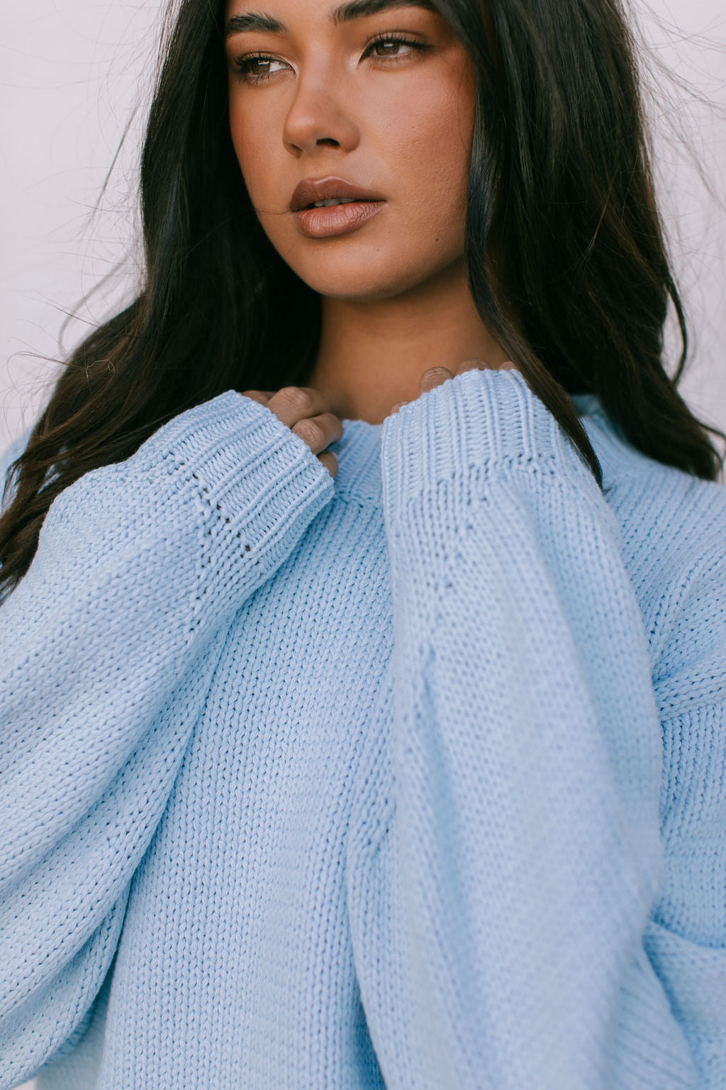 Matteo Knit Jumper - Ice Blue