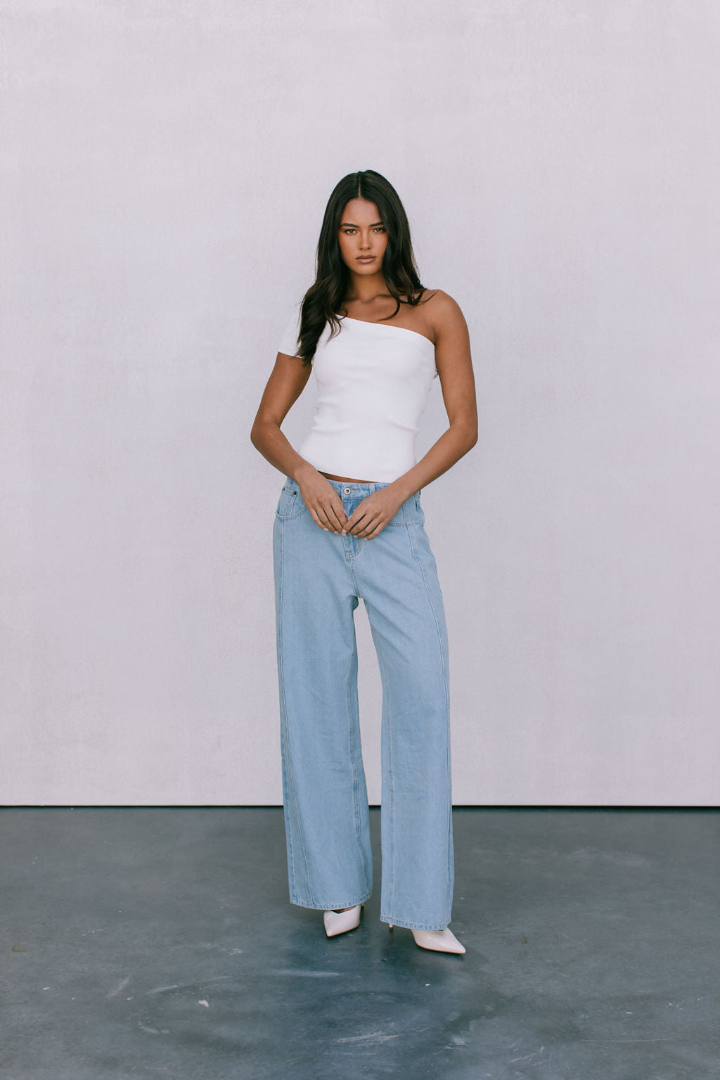 Brea Knit Top - White