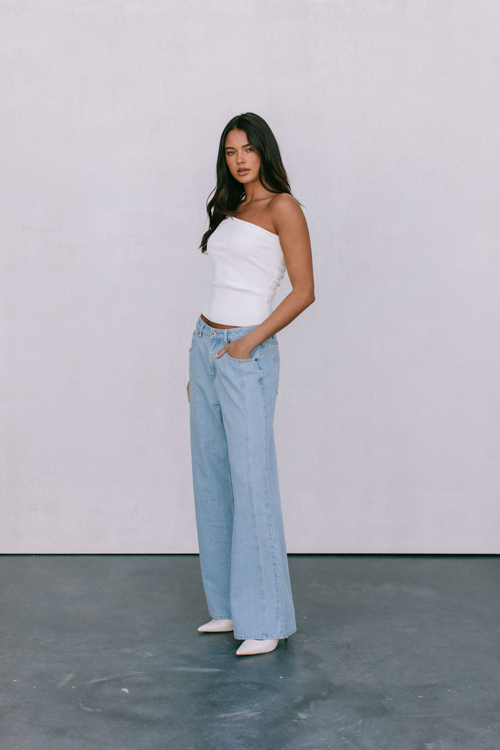 Brea Knit Top - White