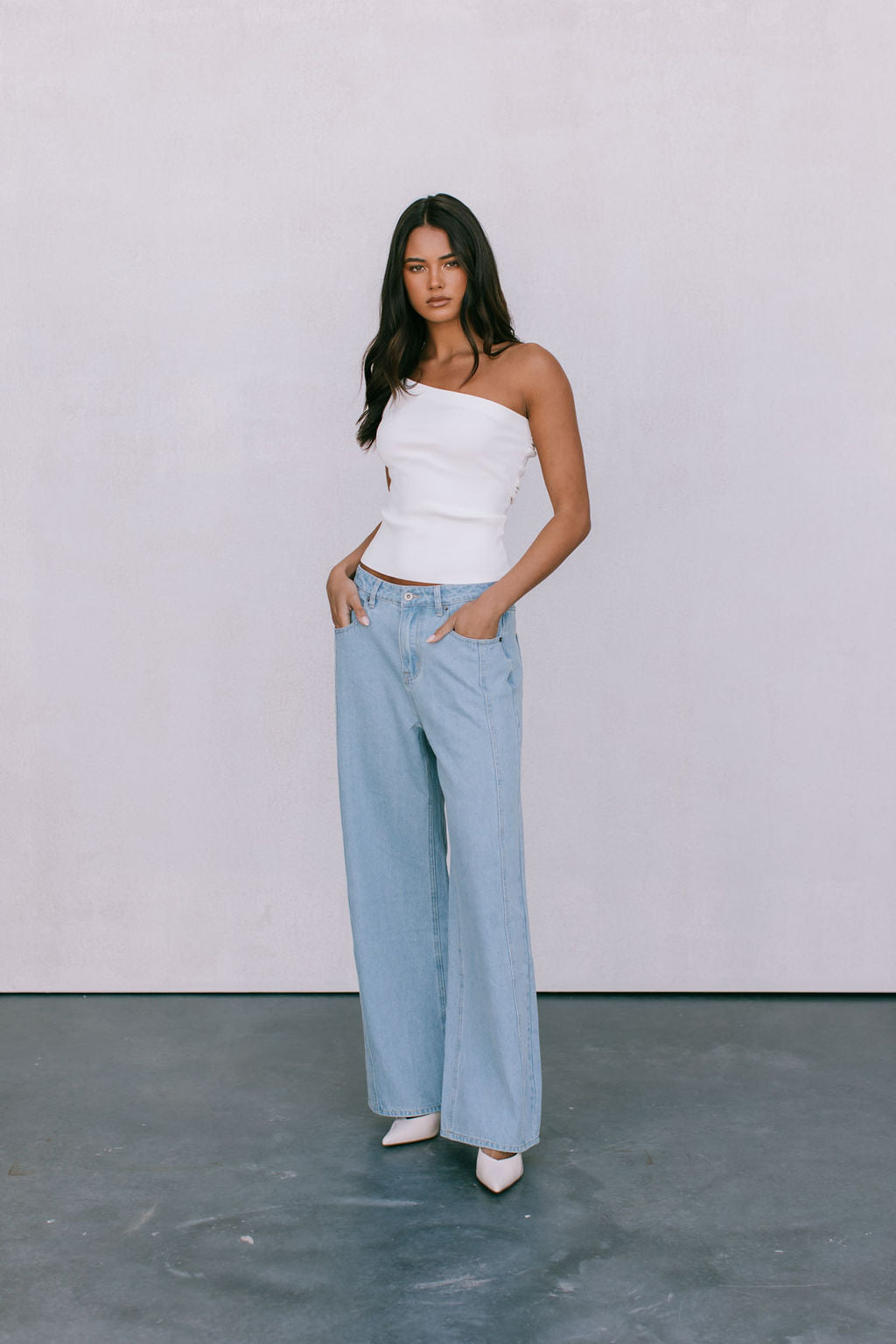 Brea Knit Top - White