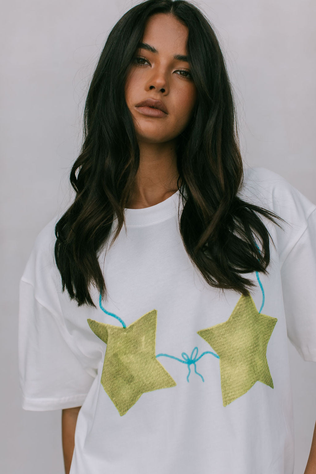 Green Starkini Tee - White