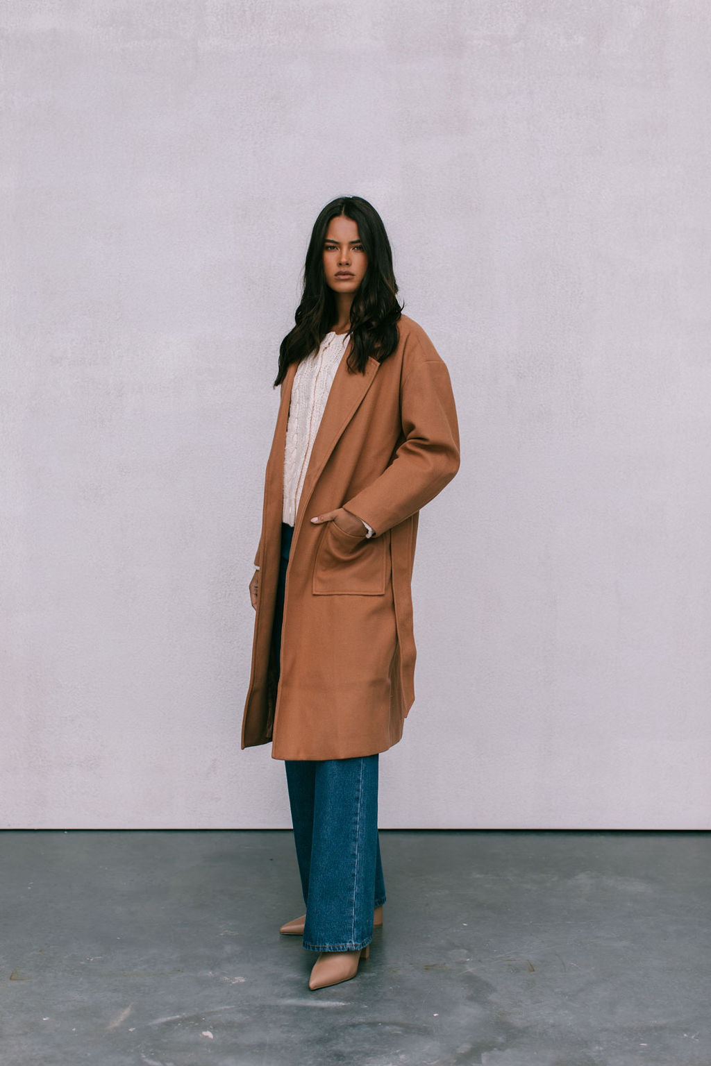 Winslow Oversized Coat Tan