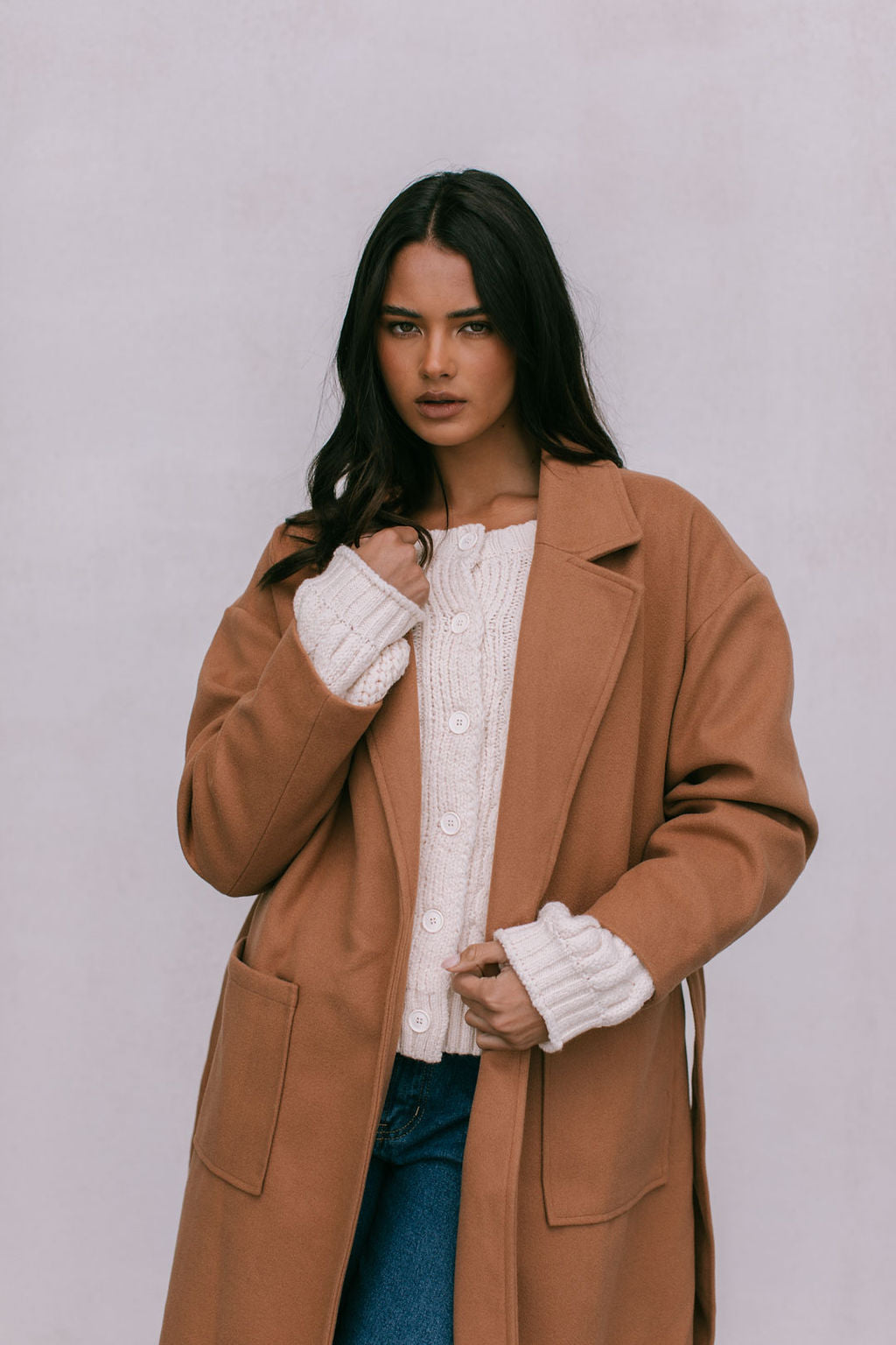 Winslow Oversized Coat Tan