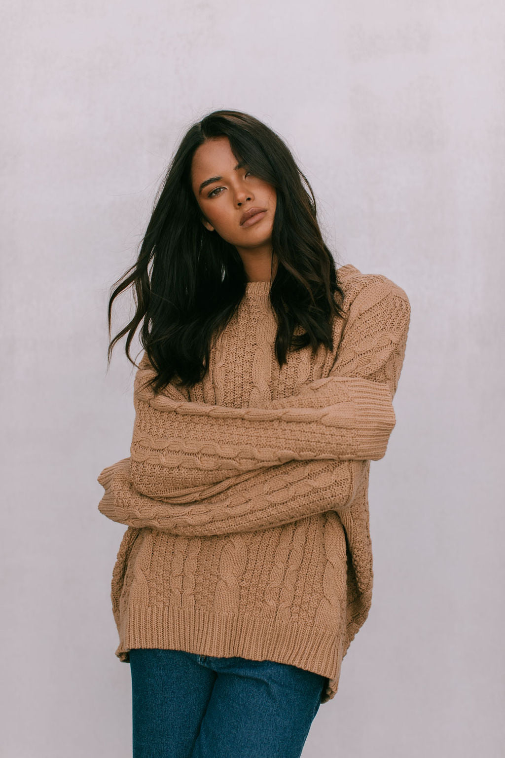 Amalie Knit Jumper Tan