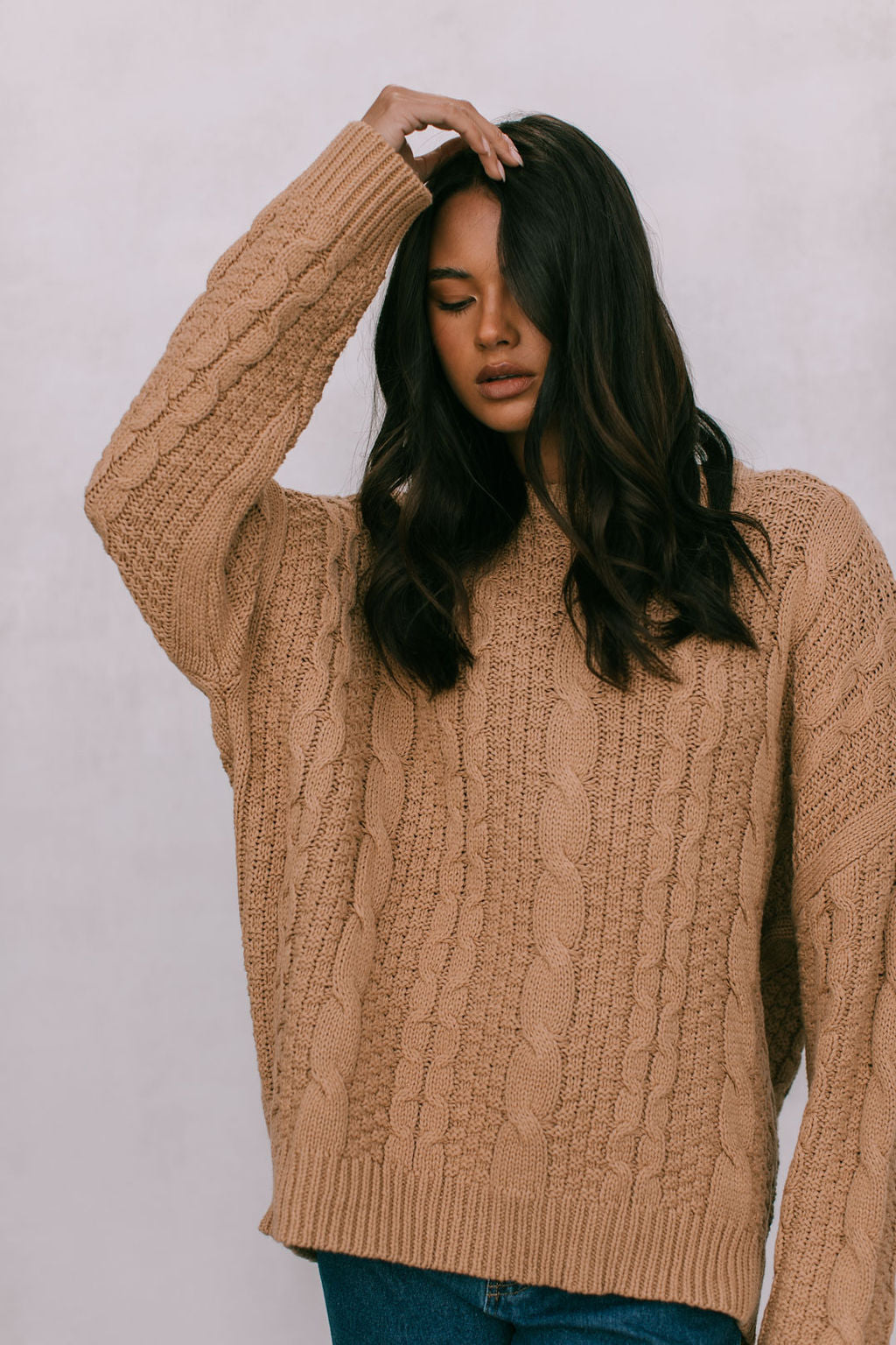 Amalie Knit Jumper - Tan
