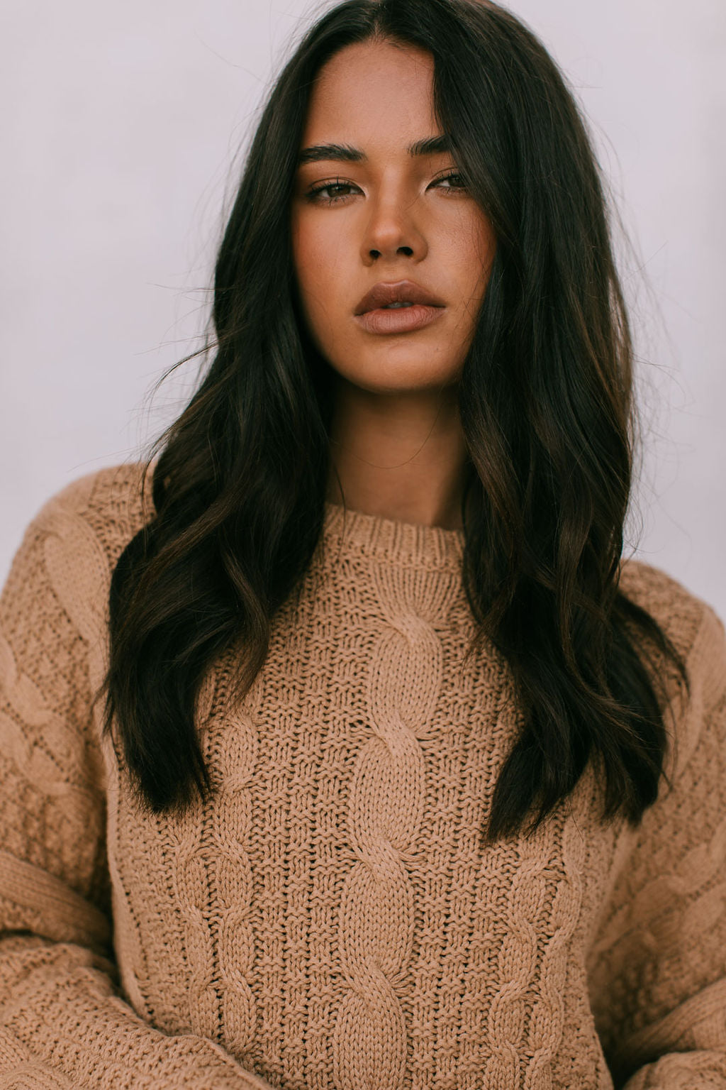 Amalie Knit Jumper - Tan