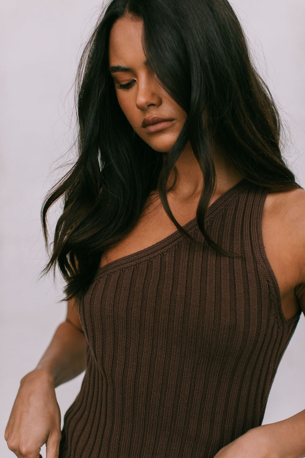 Uma Knit Top - Chocolate Brown