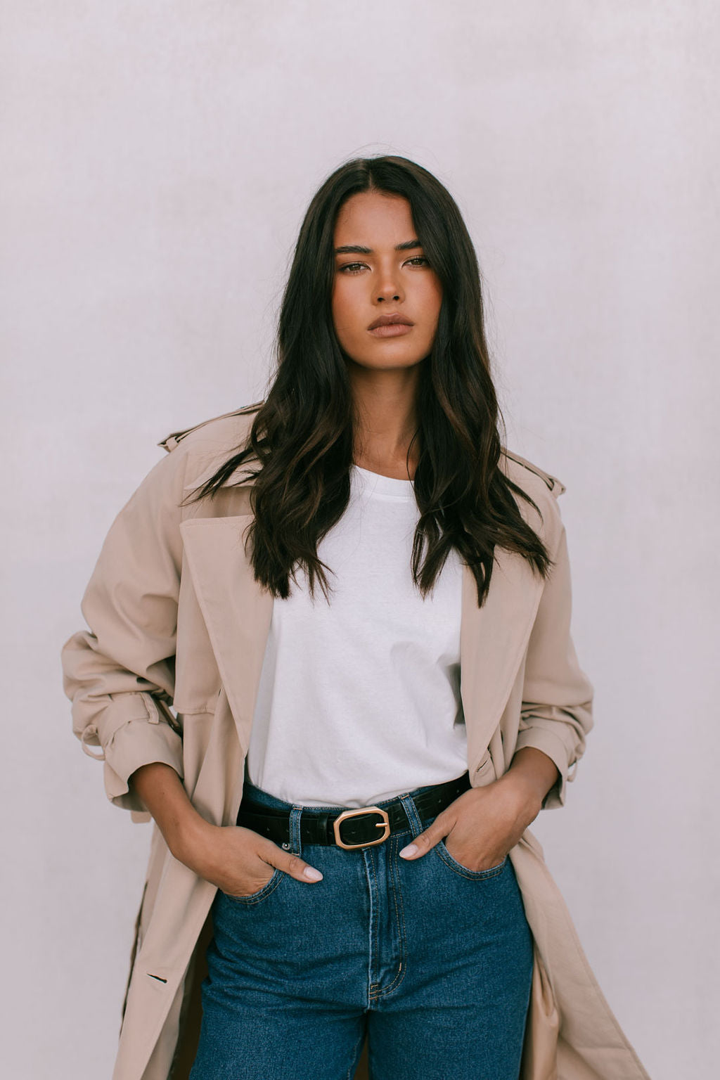 Oaklie Trench Coat - Beige