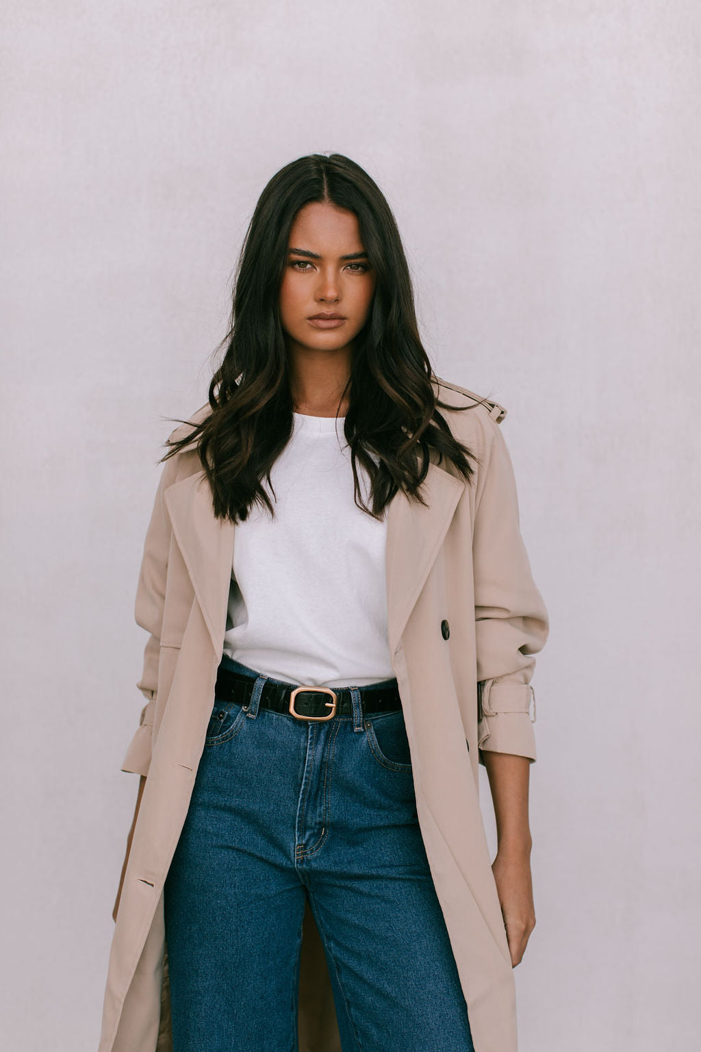 Oaklie Trench Coat - Beige