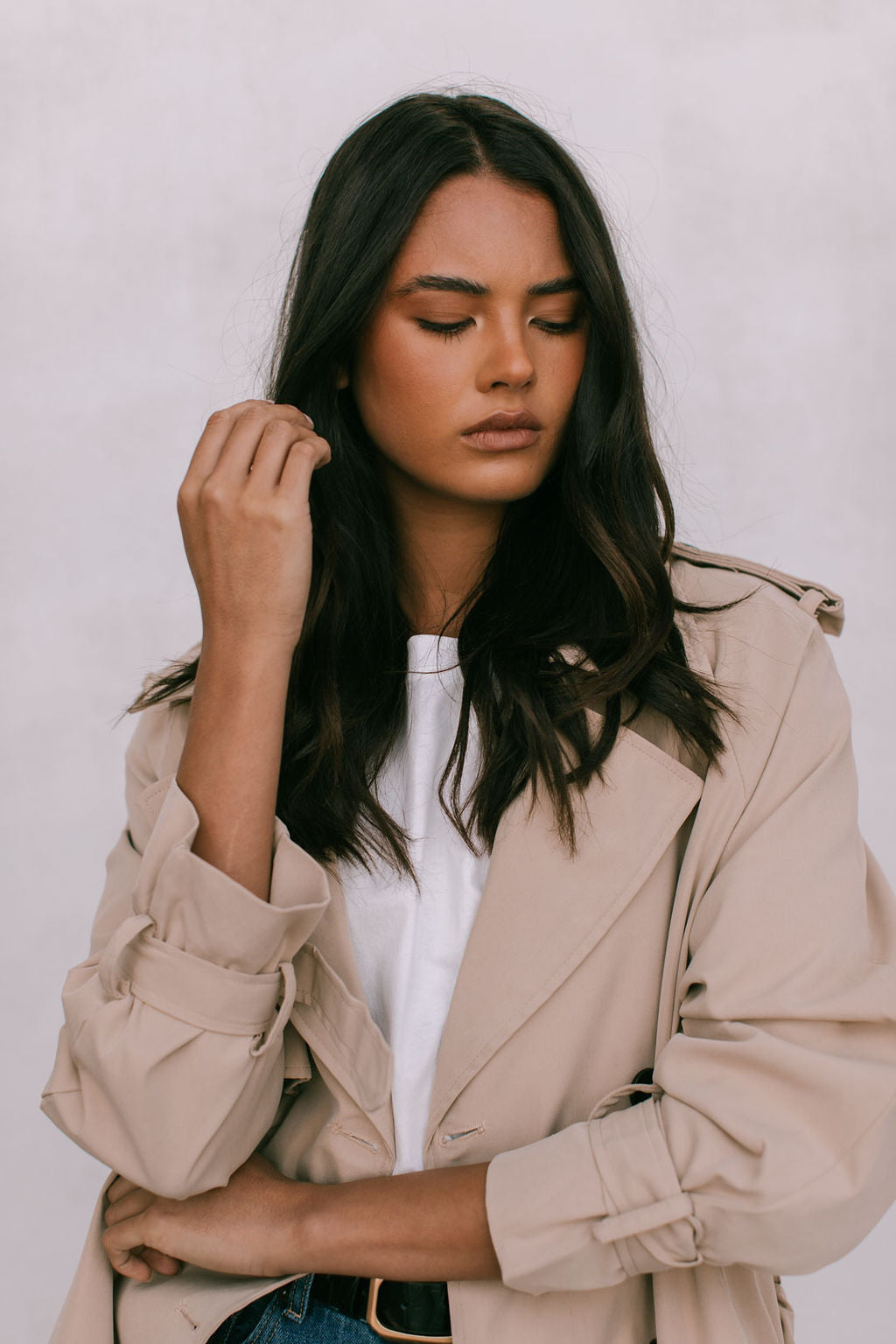 Oaklie Trench Coat - Beige