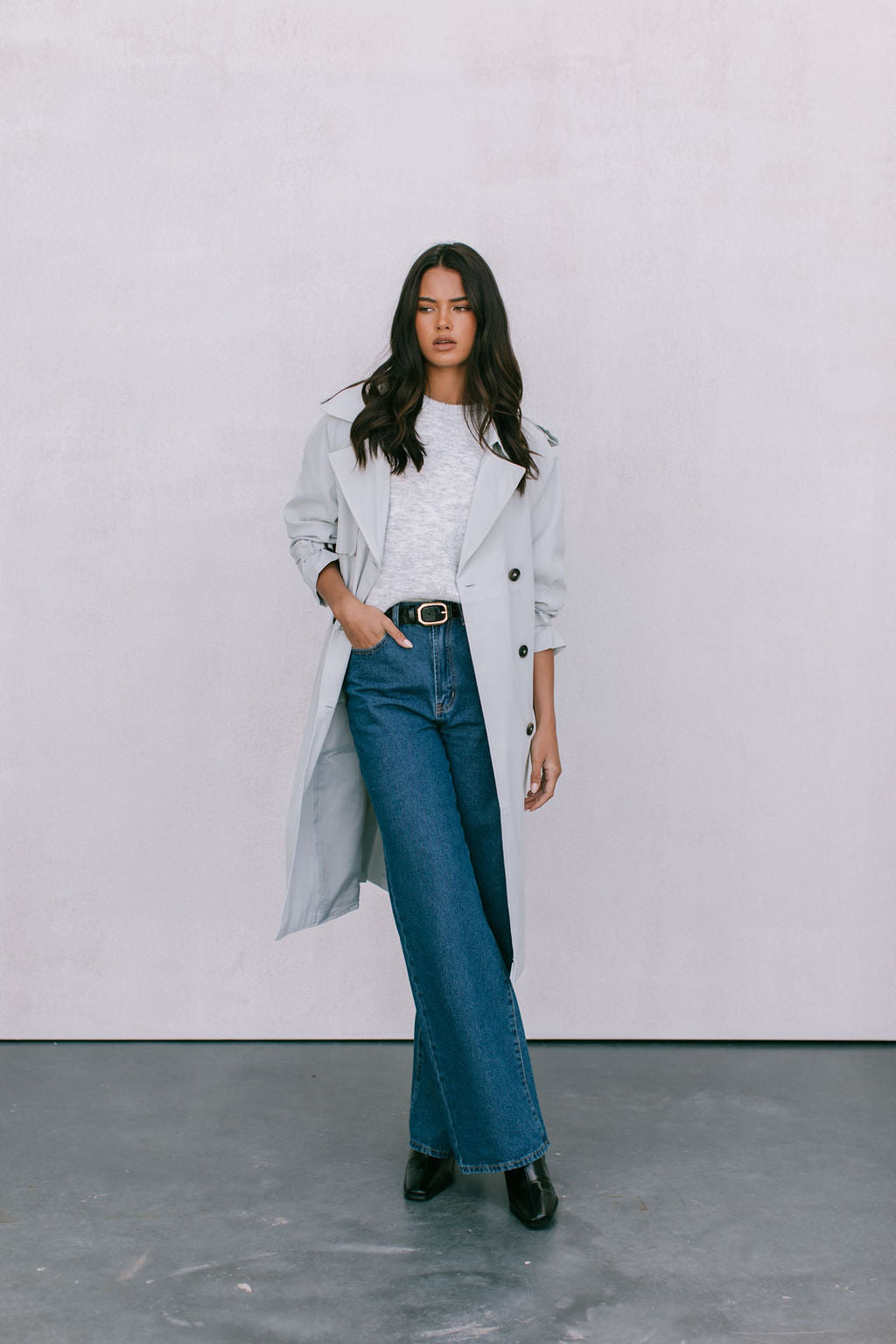 North Knit Top - Grey Marle