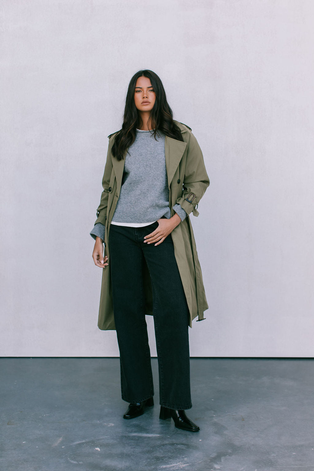Villis Knit Jumper - Charcoal Grey Marle